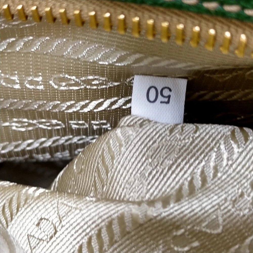 Prada Hand Bag Beige Canvas 550-080725 - Picture 12 of 13